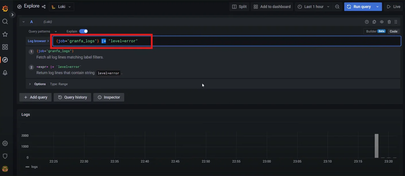 Filters in LogQL