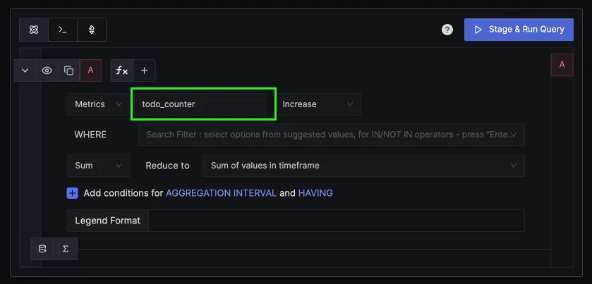 Monitor number of tasks created with todo_counter metric